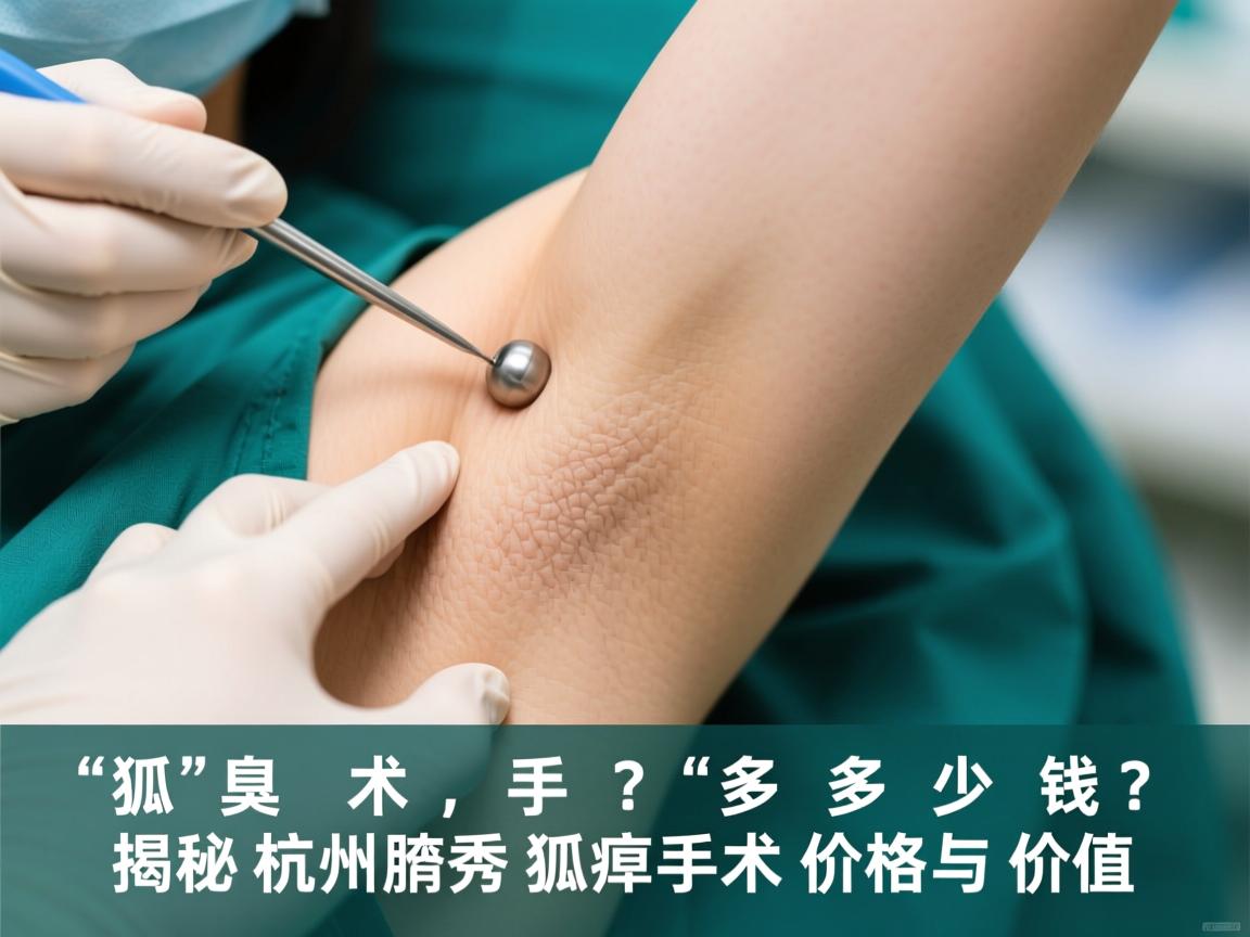 狐臭手术多少钱？揭秘杭州腋秀狐臭手术价格与价值