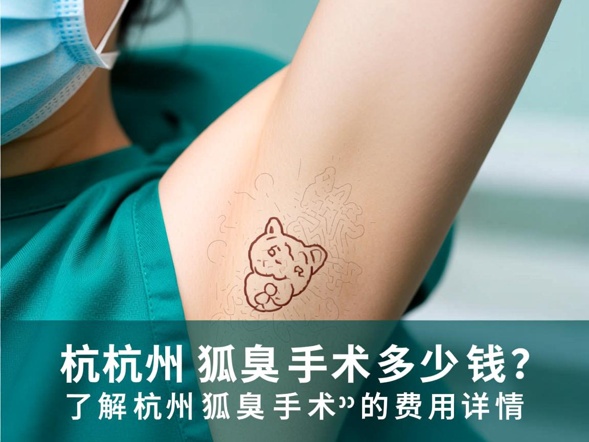 杭州狐臭手术多少钱？了解杭州狐臭手术的费用详情