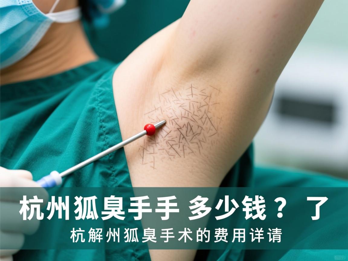 杭州狐臭手术多少钱？了解杭州狐臭手术的费用详情