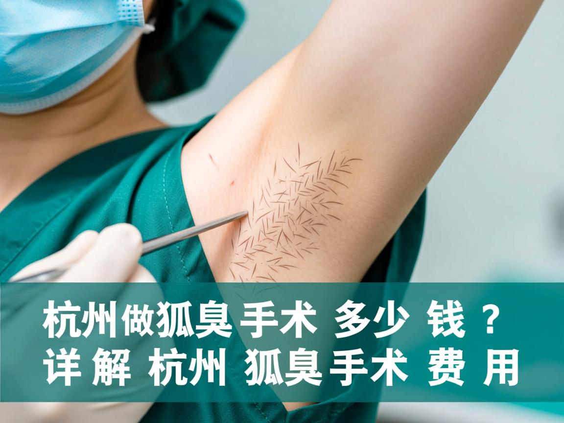 杭州做狐臭手术多少钱?详解杭州狐臭手术费用 杭州做狐臭手术多少钱?详解杭州狐臭手术费用