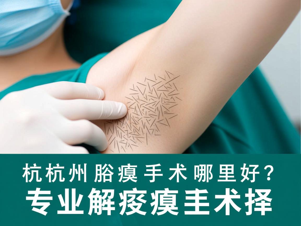 杭州腋臭手术哪里好？专业解析杭州腋臭手术选择