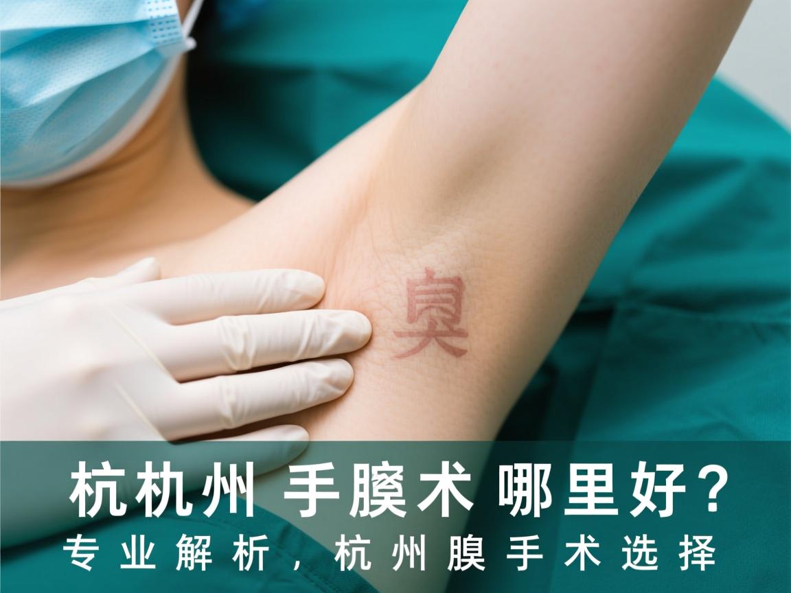 杭州腋臭手术哪里好？专业解析杭州腋臭手术选择