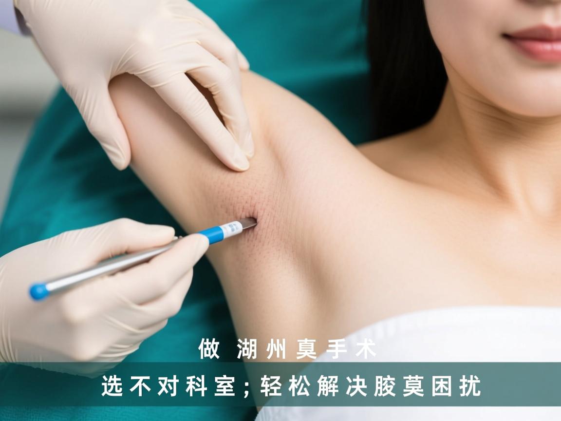 在湖州做腋臭手术,选对科室,轻松解决腋臭困扰 在湖州做腋臭手术,选对科室,轻松解决腋臭困扰