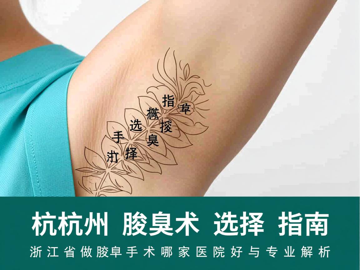 杭州腋臭手术选择指南，浙江省做腋臭手术哪家医院好与专业解析