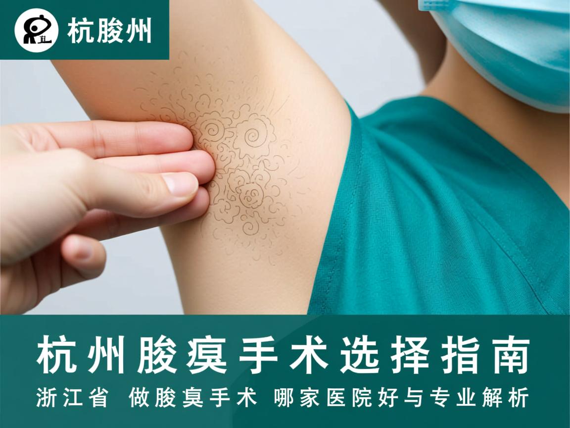 杭州腋臭手术选择指南，浙江省做腋臭手术哪家医院好与专业解析