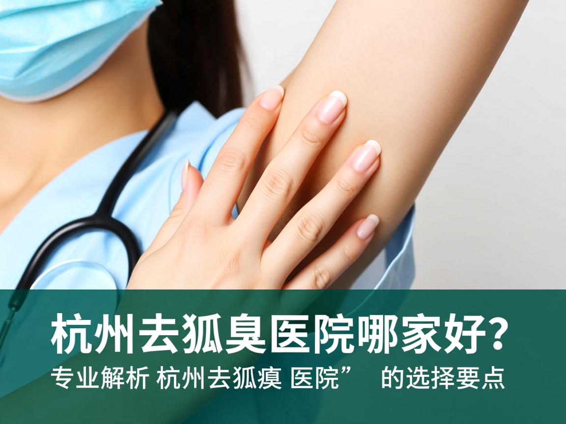 杭州去狐臭医院哪家好？专业解析杭州去狐臭医院的选择要点