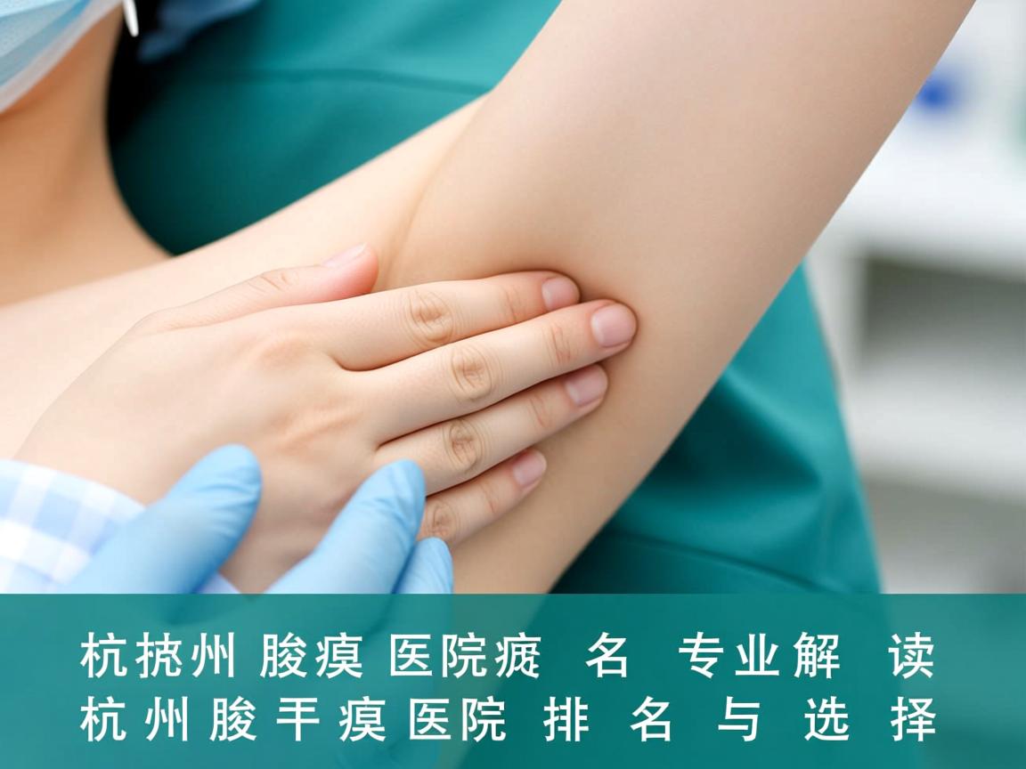 杭州腋臭医院排名，专业解读杭州腋臭医院排名与选择