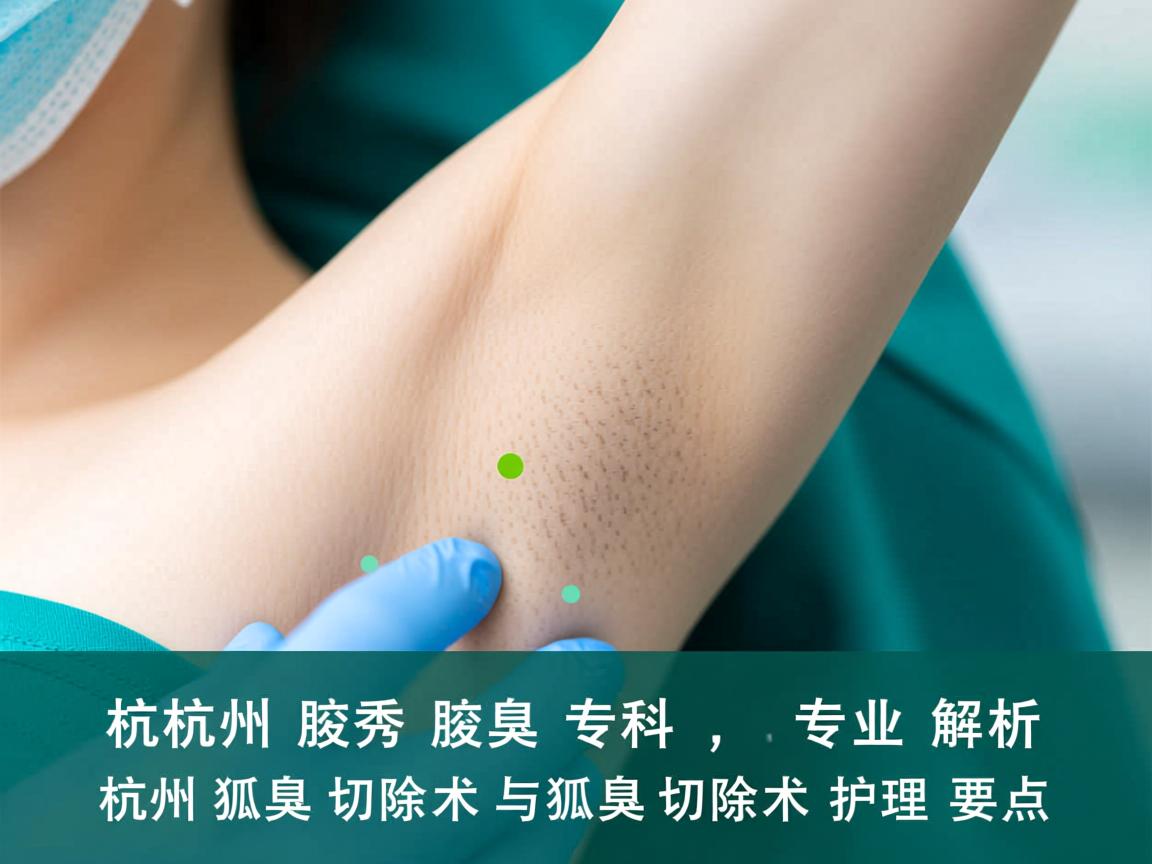 杭州腋秀腋臭专科，专业解析杭州狐臭切除术与狐臭切除术护理要点