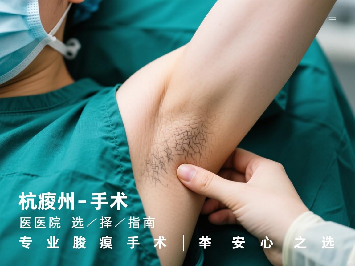 杭州腋臭手术医院选择指南，专业腋臭手术的安心之选