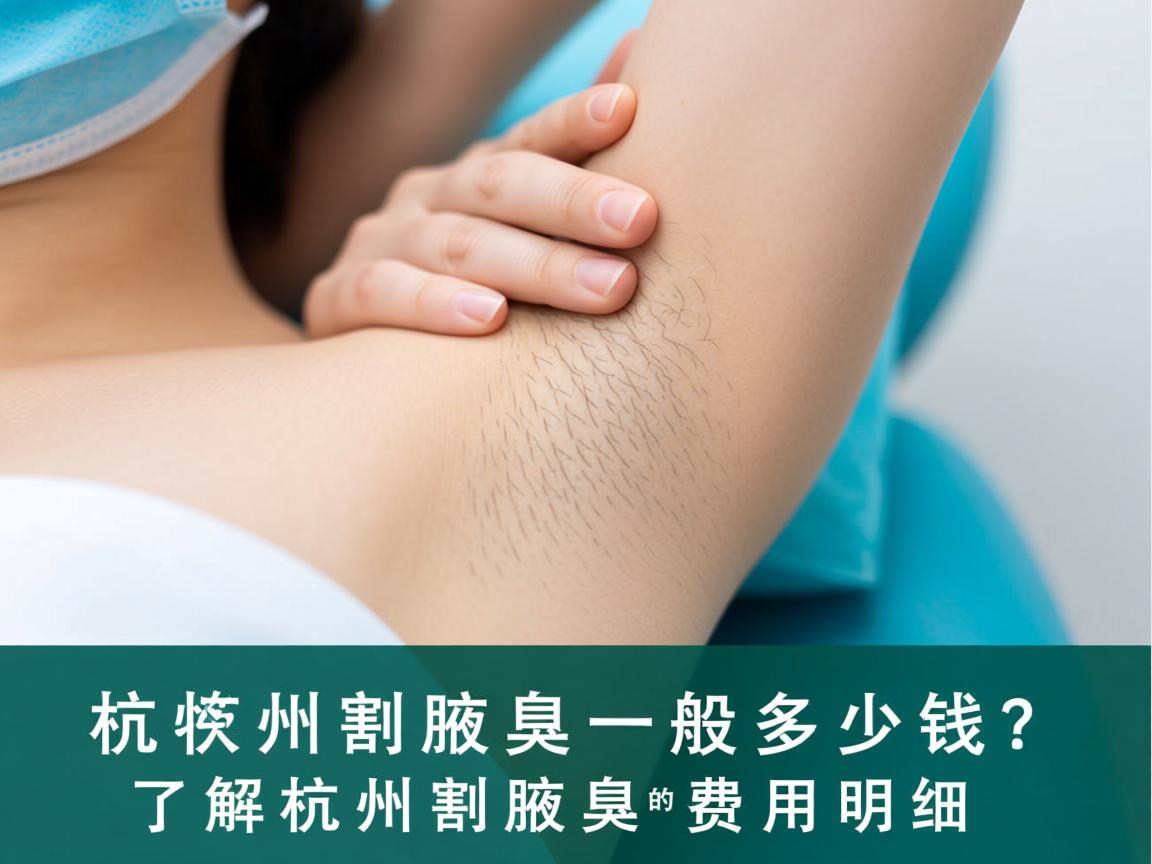杭州割腋臭一般多少钱？了解杭州割腋臭的费用明细