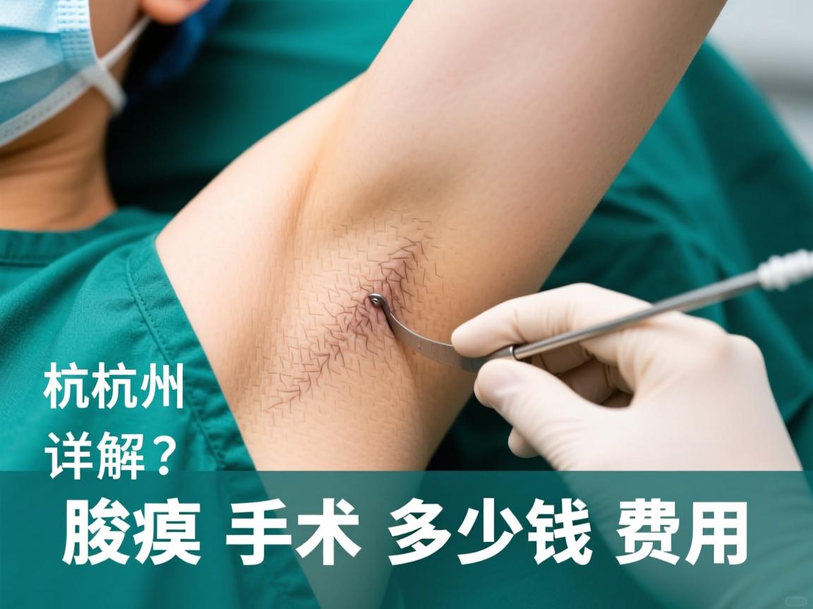 杭州腋臭手术多少钱？详解杭州腋臭手术费用