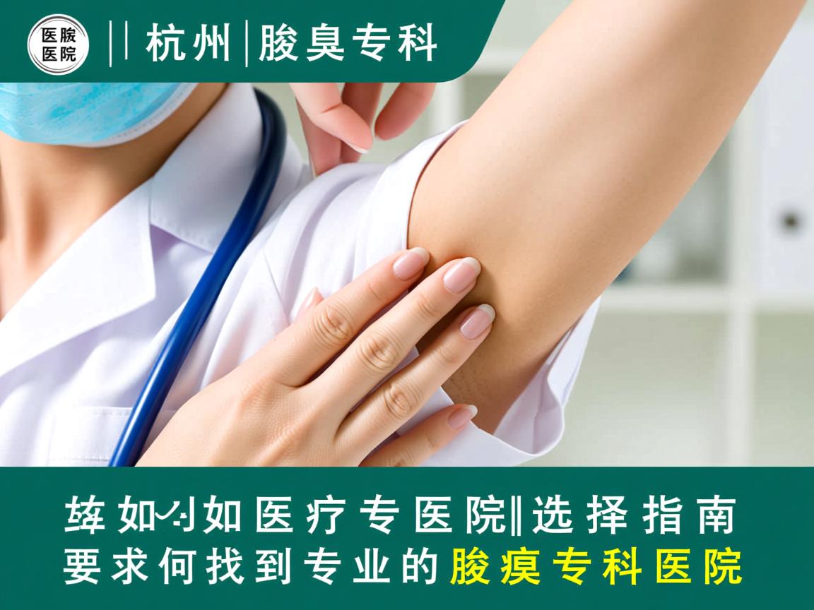 杭州腋臭专科医院选择指南,如何找到专业的腋臭专科医院 杭州腋臭专科医院选择指南,如何找到专业的腋臭专科医院