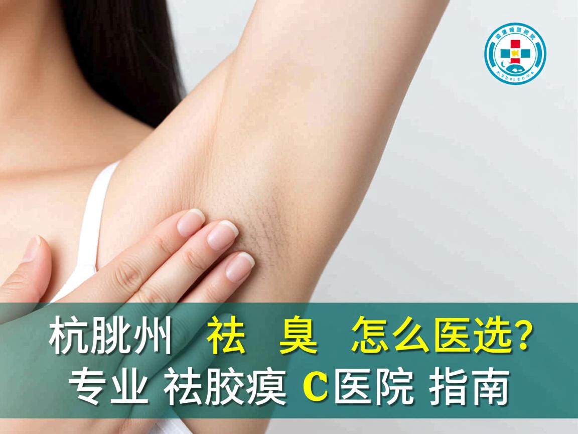 杭州祛腋臭医院怎么选？专业祛腋臭医院指南