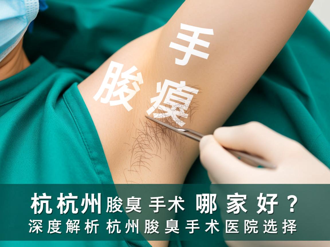 杭州腋臭手术哪家好?深度解析杭州腋臭手术医院选择 杭州腋臭手术哪家好?深度解析杭州腋臭手术医院选择