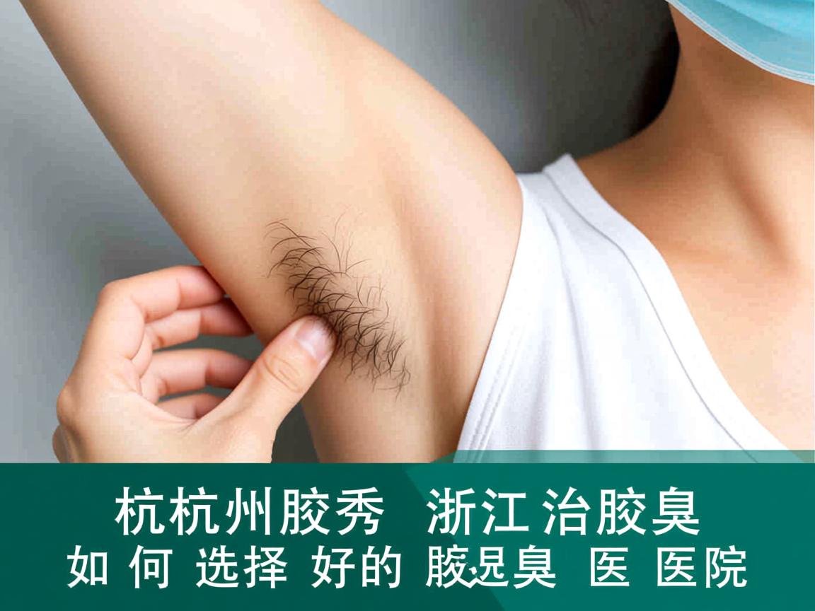 杭州腋秀解析，在浙江治腋臭，如何选择好的腋臭医院