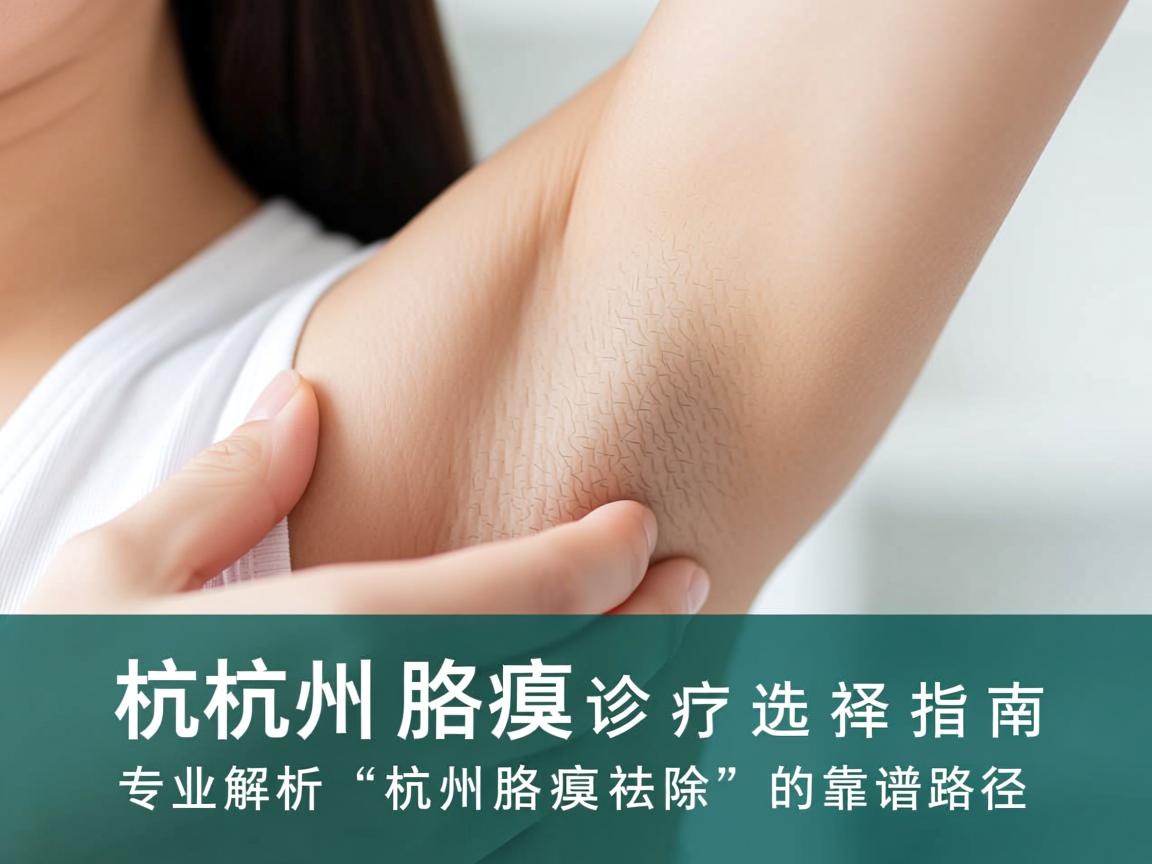 杭州腋臭诊疗选择指南,专业解析杭州腋臭祛除的靠谱路径 杭州腋臭诊疗选择指南,专业解析杭州腋臭祛除的靠谱路径