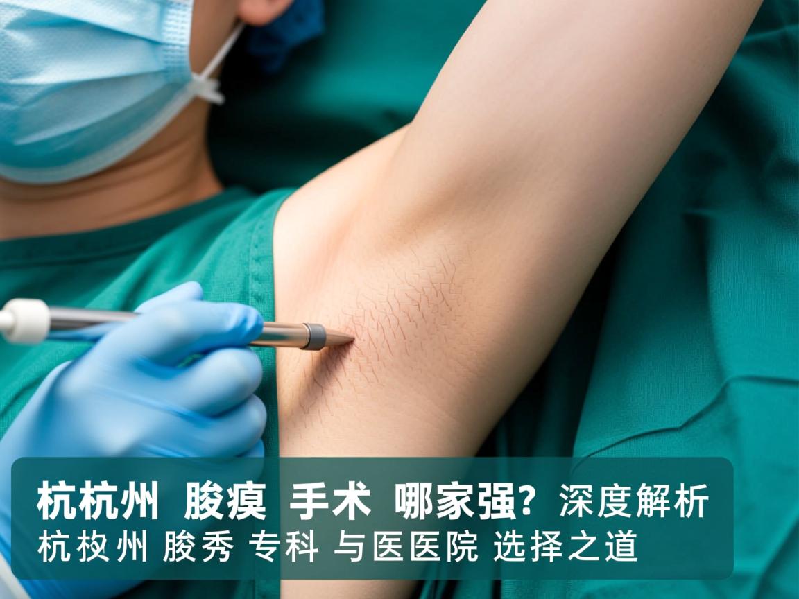 杭州腋臭手术哪家强？深度解析杭州腋秀专科与医院选择之道