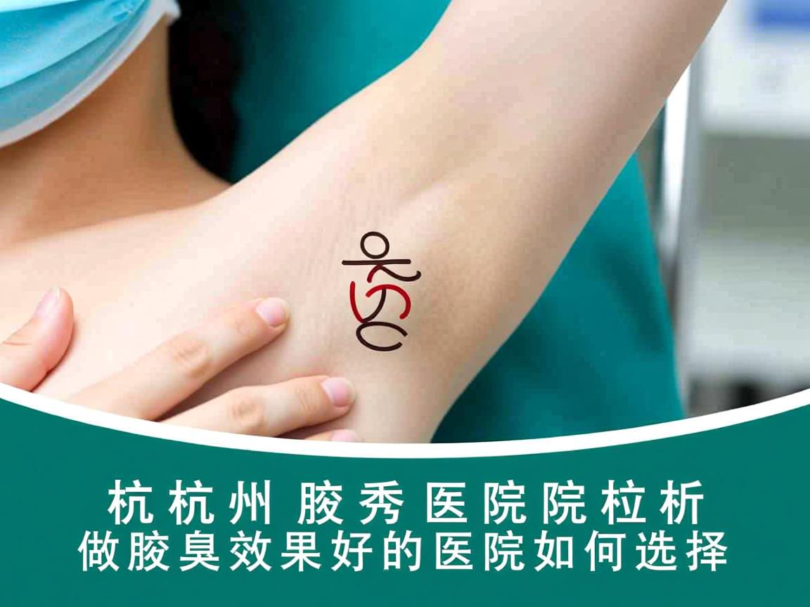 杭州腋秀医院解析,杭州做腋臭效果好的医院如何选择 杭州腋秀医院解析,杭州做腋臭效果好的医院如何选择