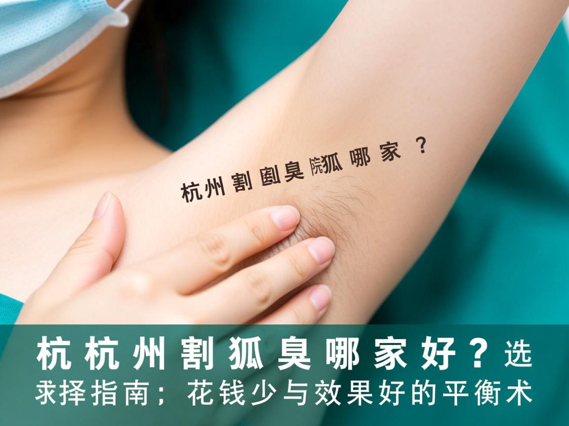 杭州割狐臭哪家好?杭州割狐臭医院选择指南,花钱少与效果好的平衡术 杭州割狐臭哪家好?杭州割狐臭医院选择指南,花钱少与效果好的平衡术