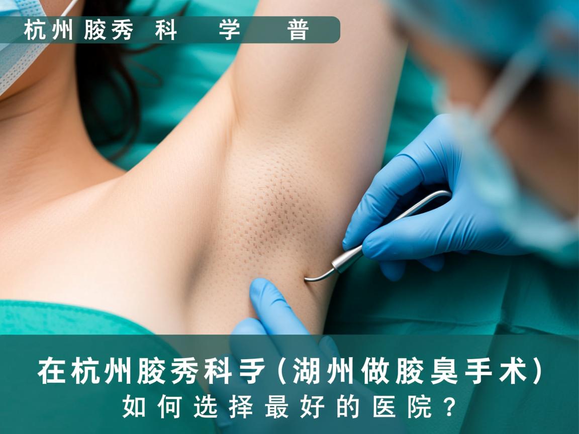 杭州腋秀科普,在湖州做腋臭手术,如何选择最好的医院? 杭州腋秀科普,在湖州做腋臭手术,如何选择最好的医院?