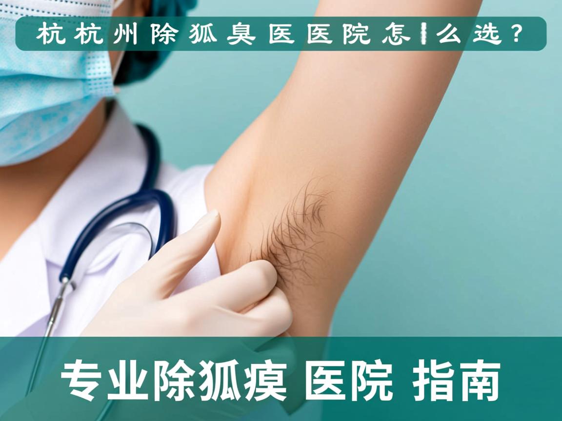 杭州除狐臭医院怎么选？专业除狐臭医院指南