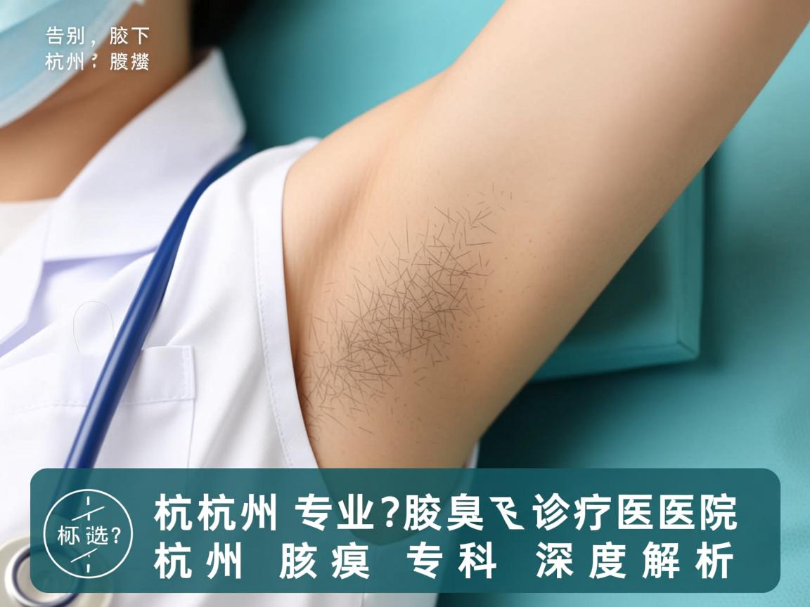 告别腋下尴尬，杭州专业腋臭诊疗医院如何选？杭州腋臭专科深度解析