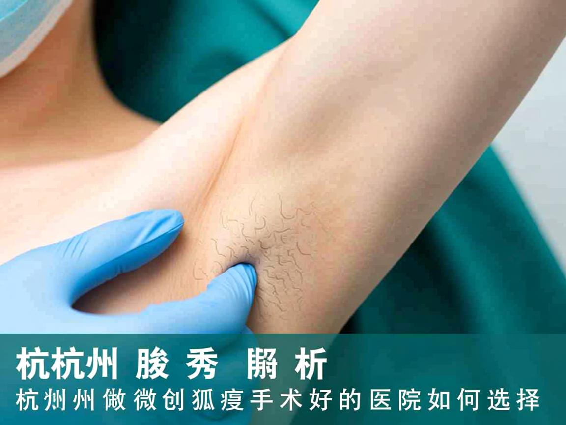杭州腋秀解析，杭州做微创狐臭手术好的医院如何选择