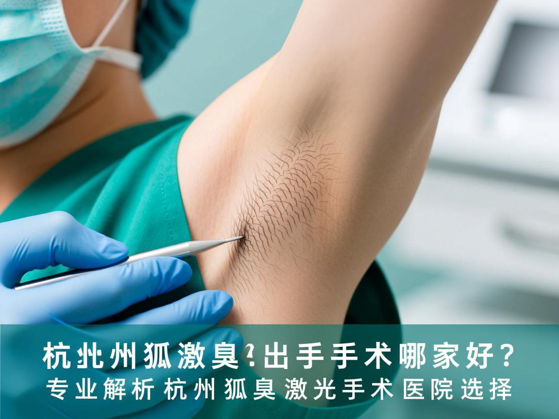 杭州狐臭激光手术哪家好？专业解析杭州狐臭激光手术医院选择