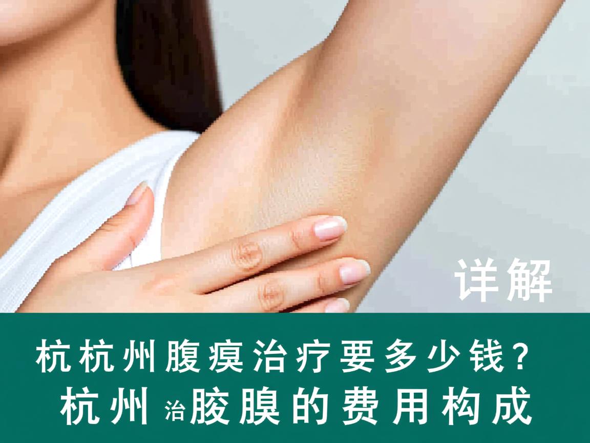 杭州腋臭治疗要多少钱？详解杭州治腋臭的费用构成