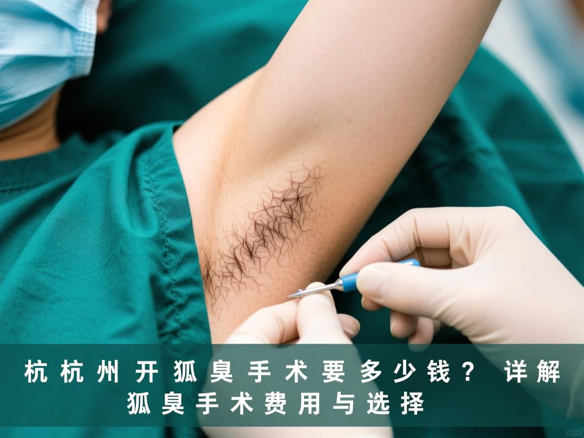 杭州开狐臭手术要多少钱？详解狐臭手术费用与选择