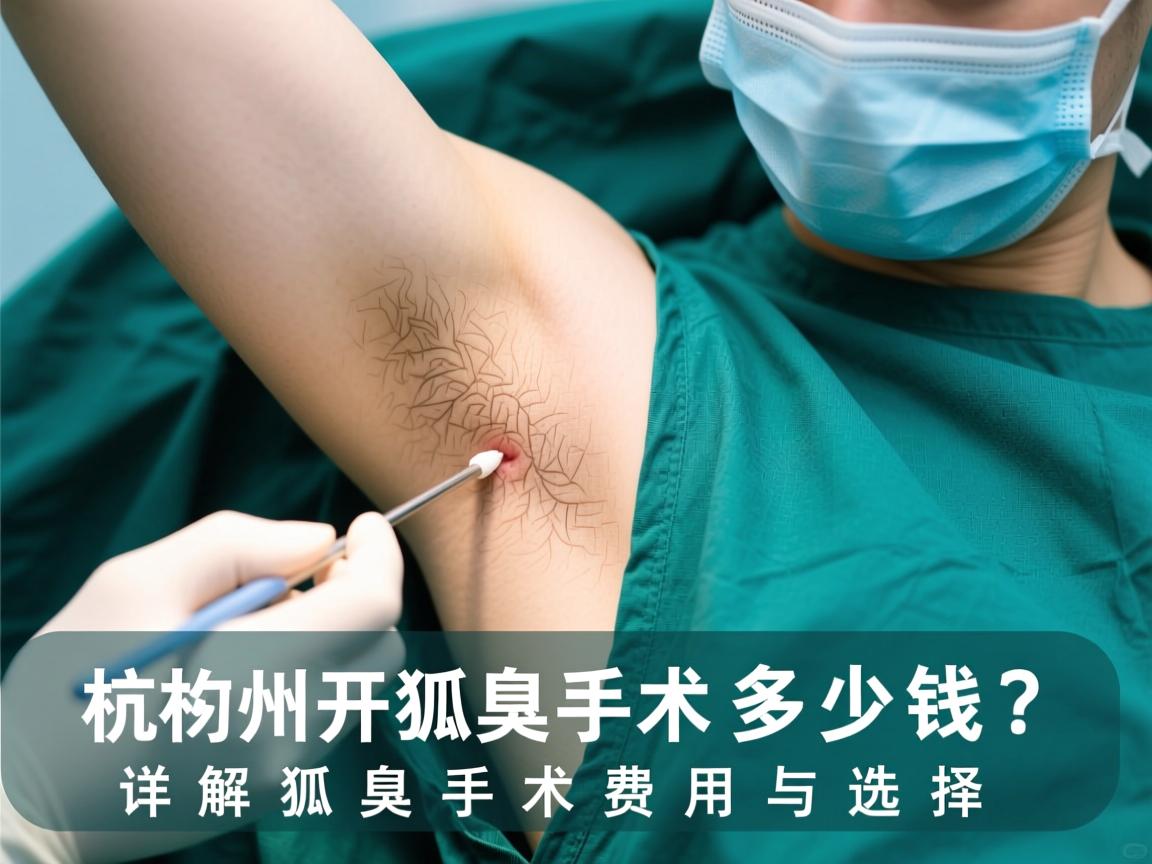 杭州开狐臭手术要多少钱？详解狐臭手术费用与选择
