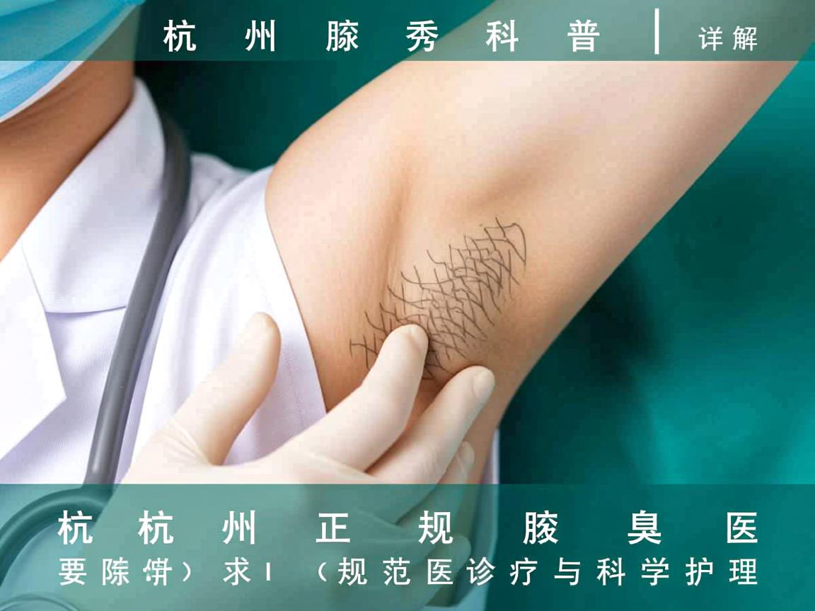 杭州腋秀科普,详解杭州正规腋臭医院的规范诊疗与科学护理 杭州腋秀科普,详解杭州正规腋臭医院的规范诊疗与科学护理