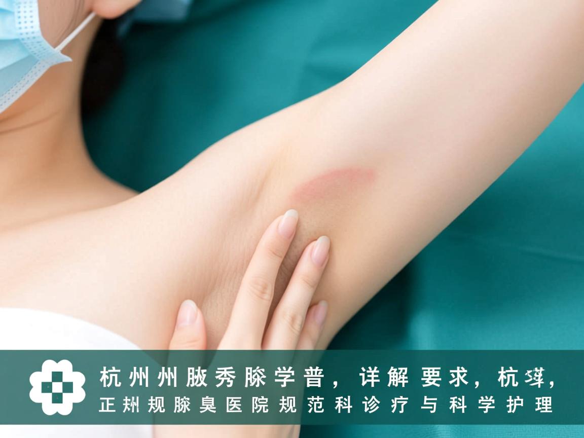 杭州腋秀科普,详解杭州正规腋臭医院的规范诊疗与科学护理 杭州腋秀科普,详解杭州正规腋臭医院的规范诊疗与科学护理
