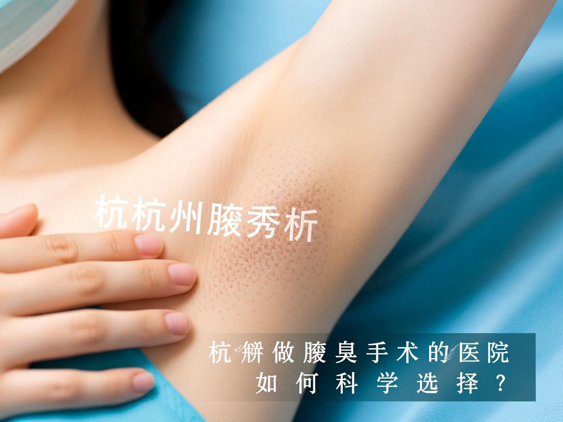 杭州腋秀解析,杭州做腋臭手术的医院如何科学选择? 杭州腋秀解析,杭州做腋臭手术的医院如何科学选择?