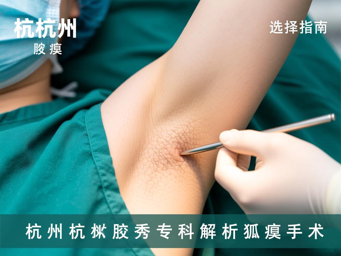 杭州腋臭手术医院选择指南，杭州腋秀专科解析狐臭手术