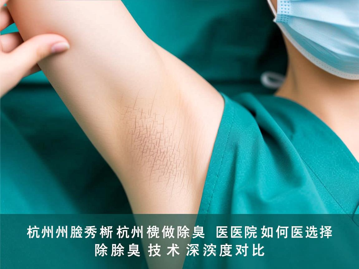 杭州腋秀解析，杭州做除腋臭医院如何选择，除腋臭技术深度对比