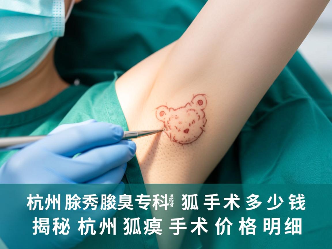 杭州腋秀腋臭专科解析，狐臭手术多少钱，揭秘杭州狐臭手术价格明细