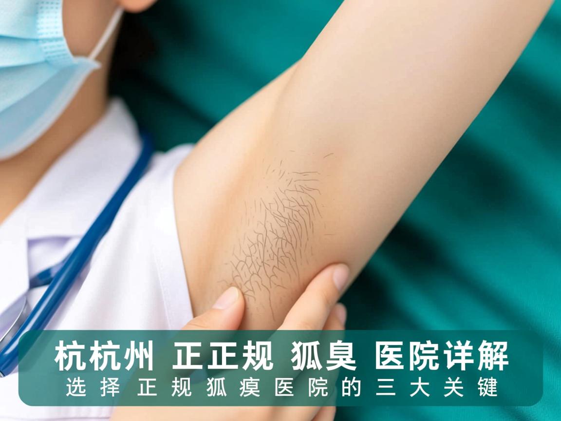 杭州正规狐臭医院详解,选择正规狐臭医院的三大关键 杭州正规狐臭医院详解,选择正规狐臭医院的三大关键