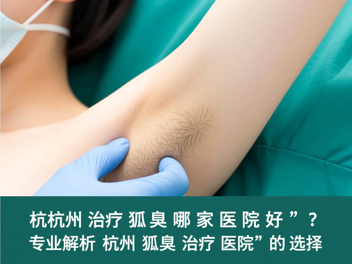 杭州治疗狐臭哪家医院好？专业解析杭州狐臭治疗医院的选择