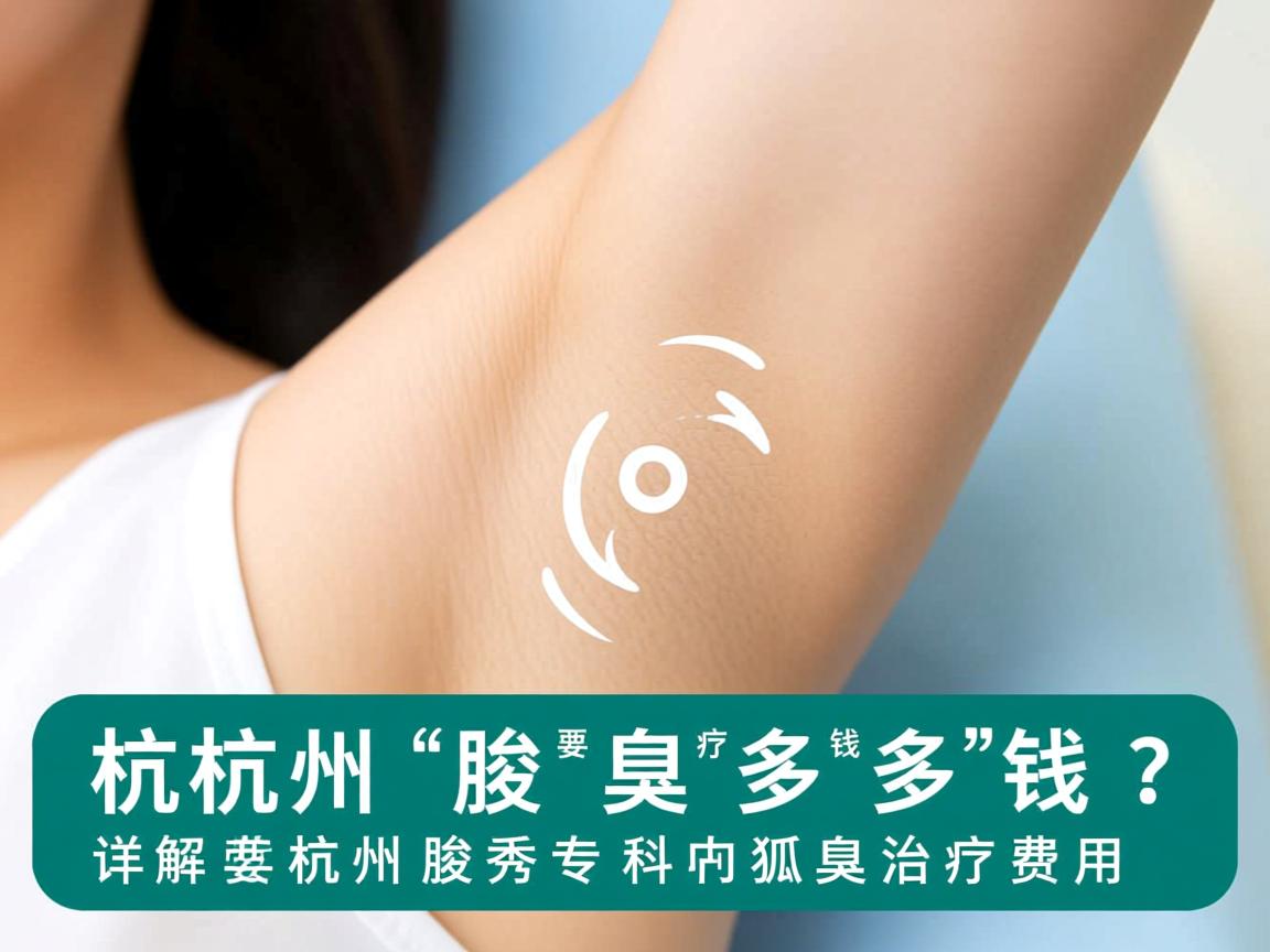 杭州腋臭诊疗要多少钱？详解杭州腋秀专科狐臭治疗费用