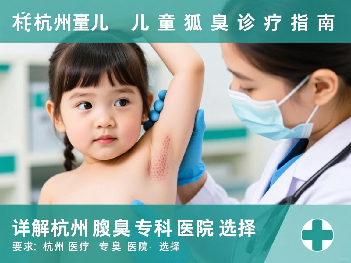 杭州儿童狐臭诊疗指南，详解杭州腋臭专科医院的选择