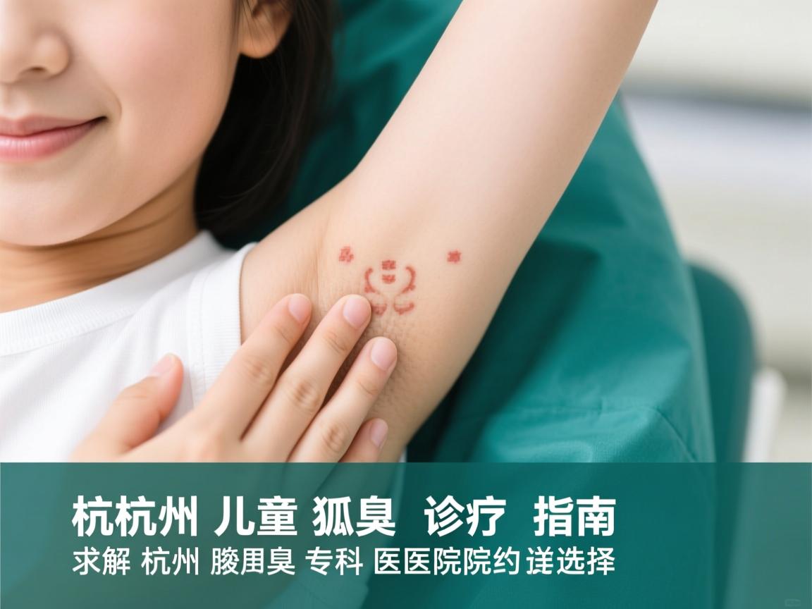 杭州儿童狐臭诊疗指南，详解杭州腋臭专科医院的选择