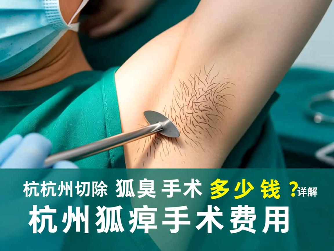 杭州切除狐臭手术多少钱？详解杭州狐臭手术费用