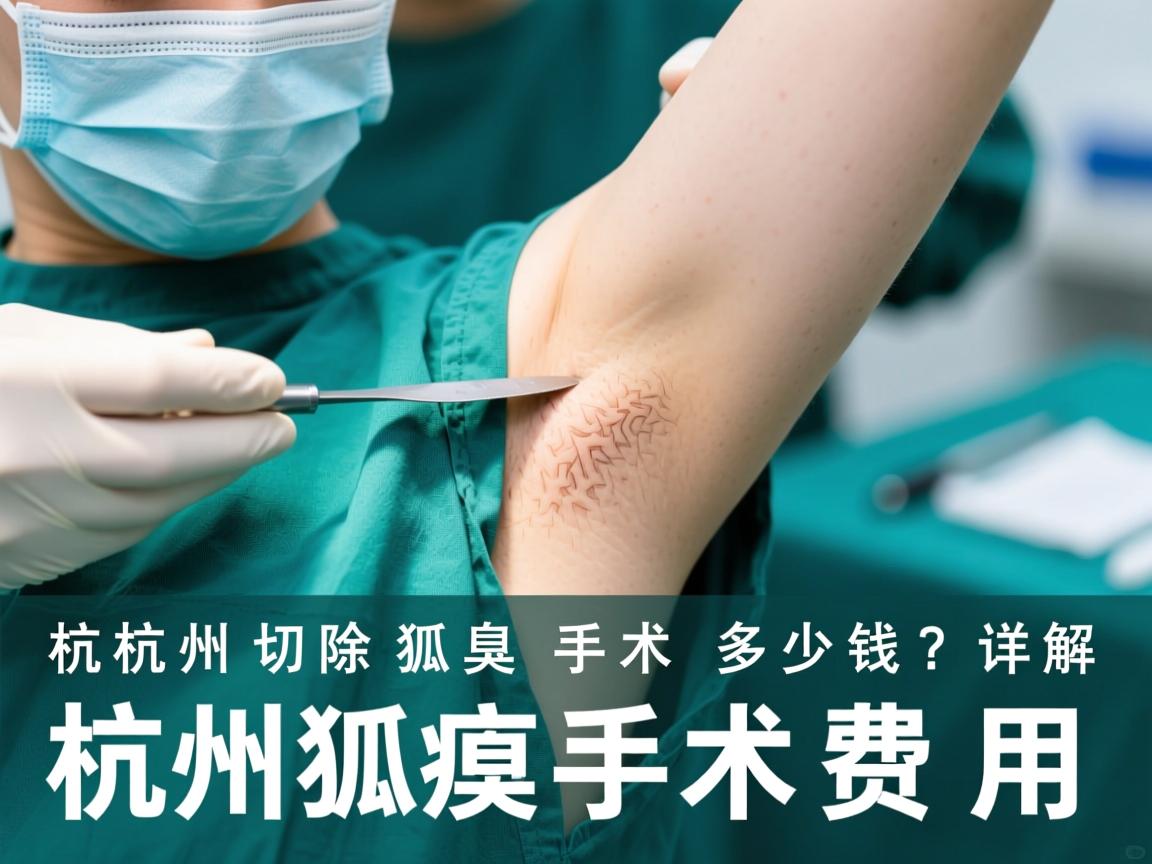 杭州切除狐臭手术多少钱？详解杭州狐臭手术费用