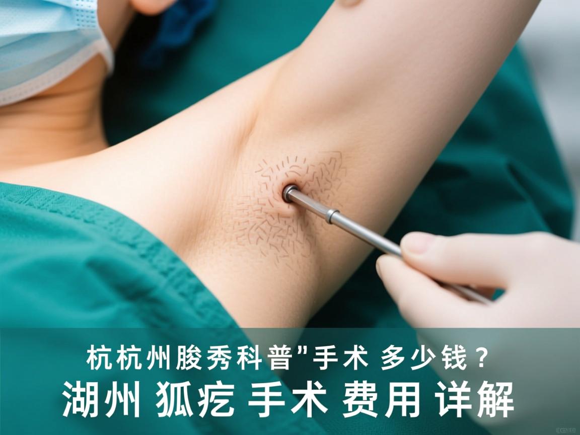 杭州腋秀科普，在湖州做狐臭手术多少钱？湖州狐臭手术费用详解