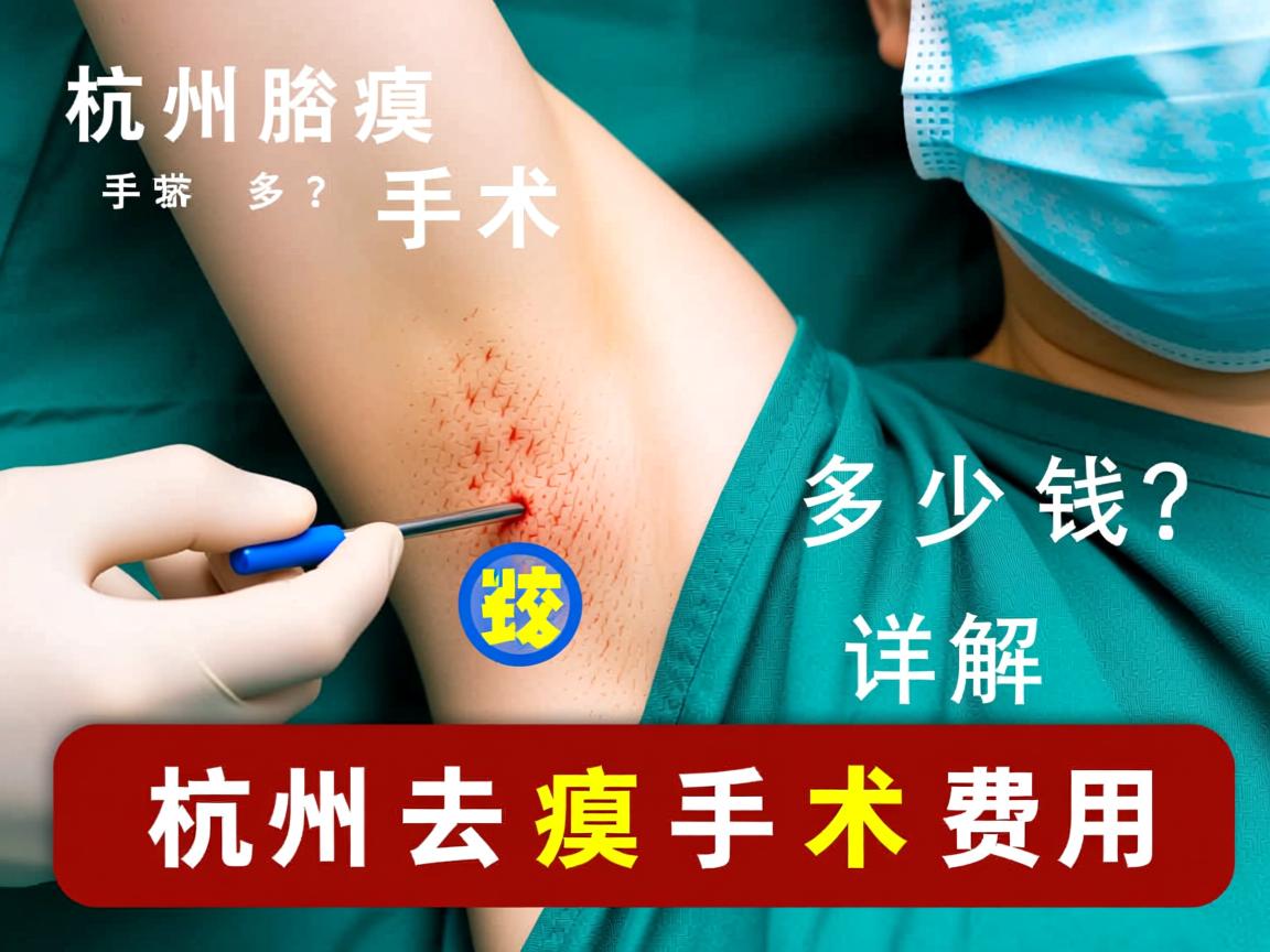 杭州腋臭手术多少钱？详解杭州去腋臭手术费用