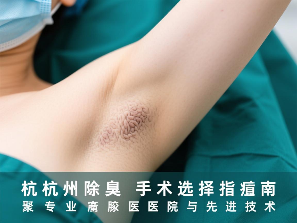 杭州除腋臭手术选择指南，聚焦专业腋臭医院与先进技术