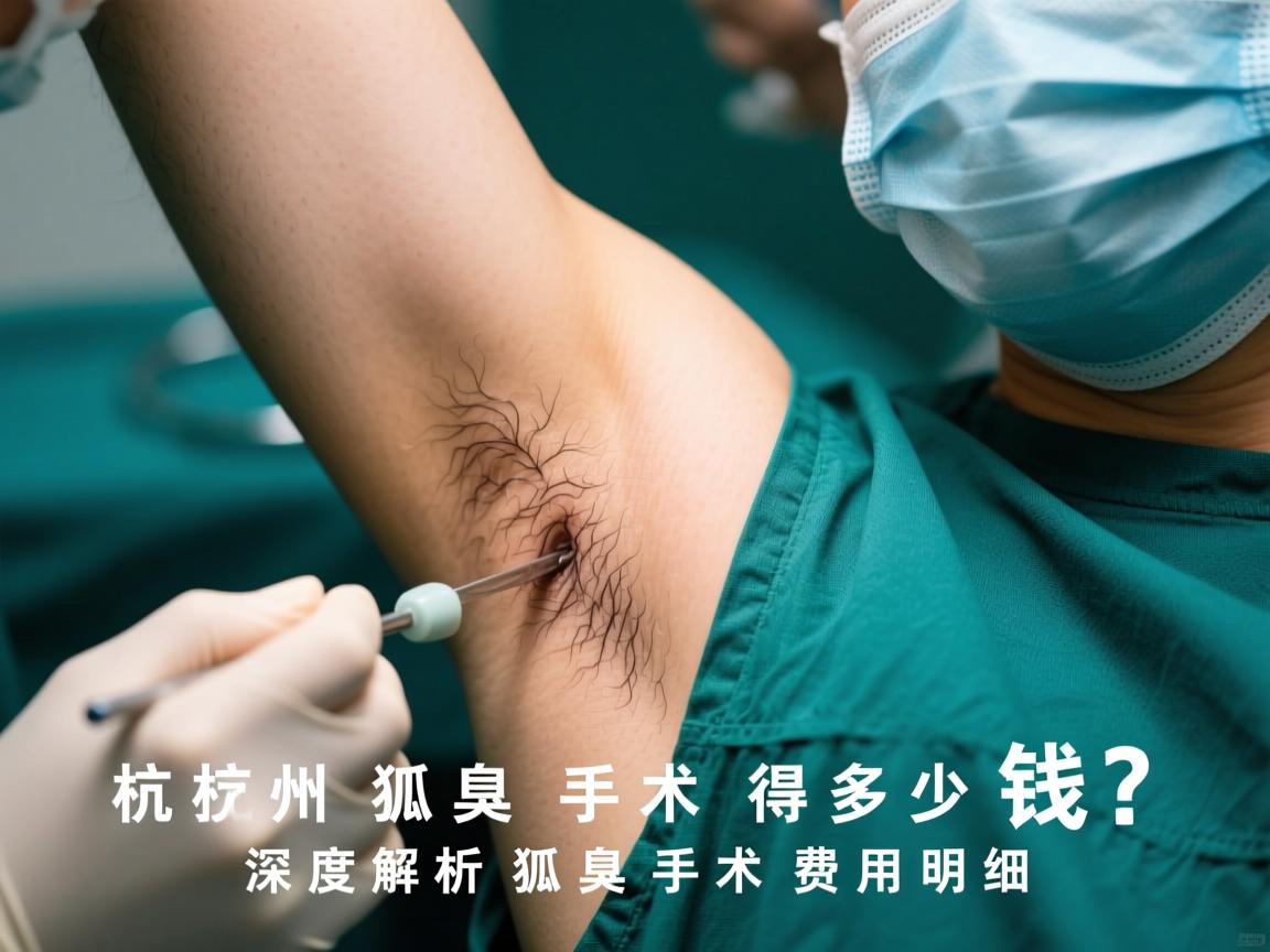 杭州狐臭手术得多少钱？深度解析狐臭手术费用明细