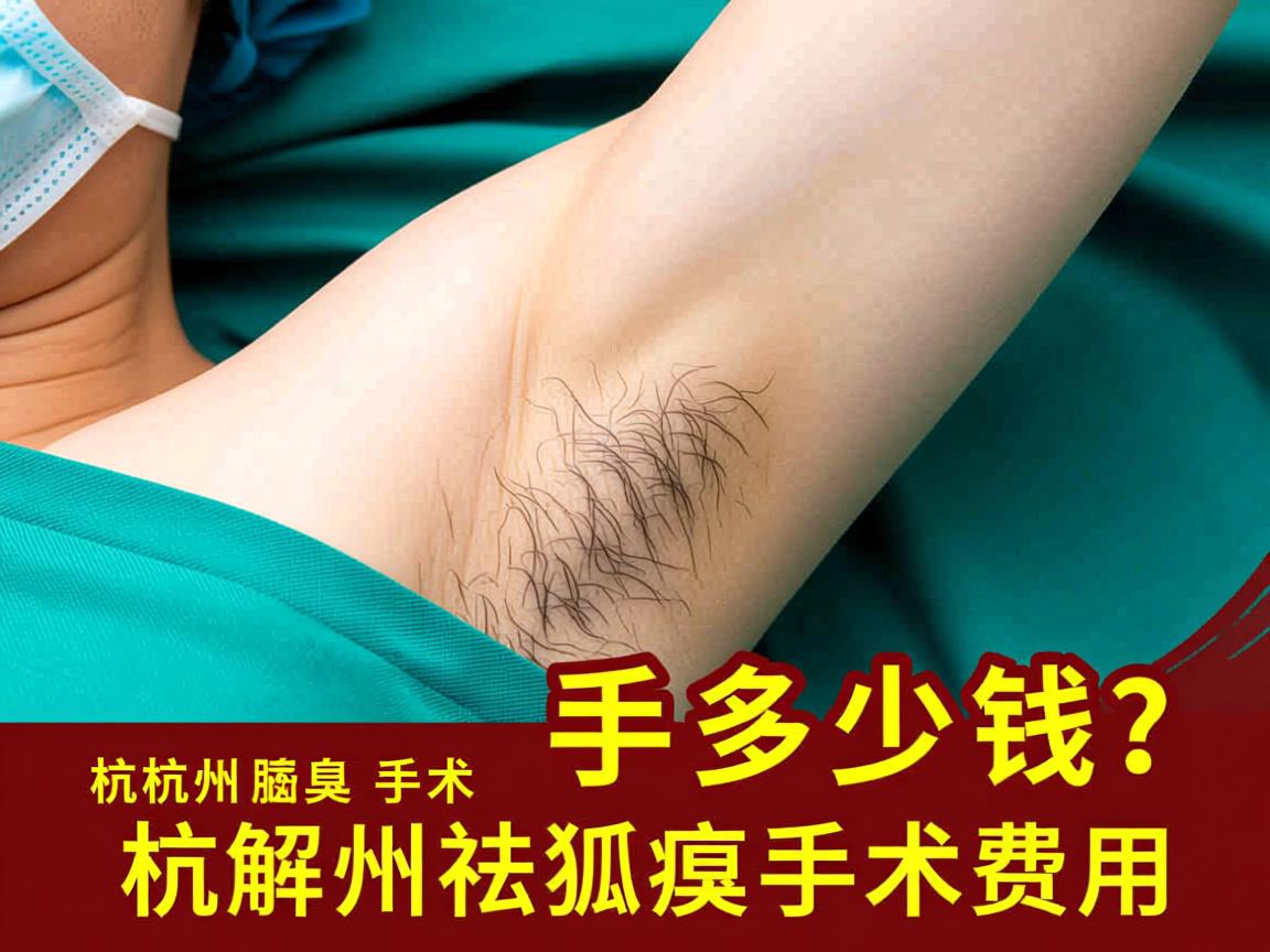 杭州腋臭手术多少钱？详解杭州祛狐臭手术费用