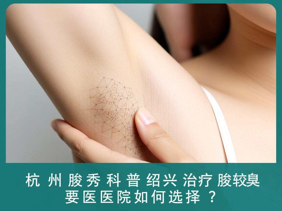 杭州腋秀科普，绍兴治疗腋臭较好的医院如何选择？